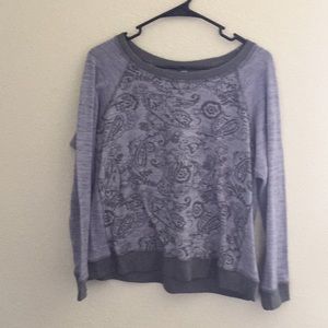 Large soft patterned top